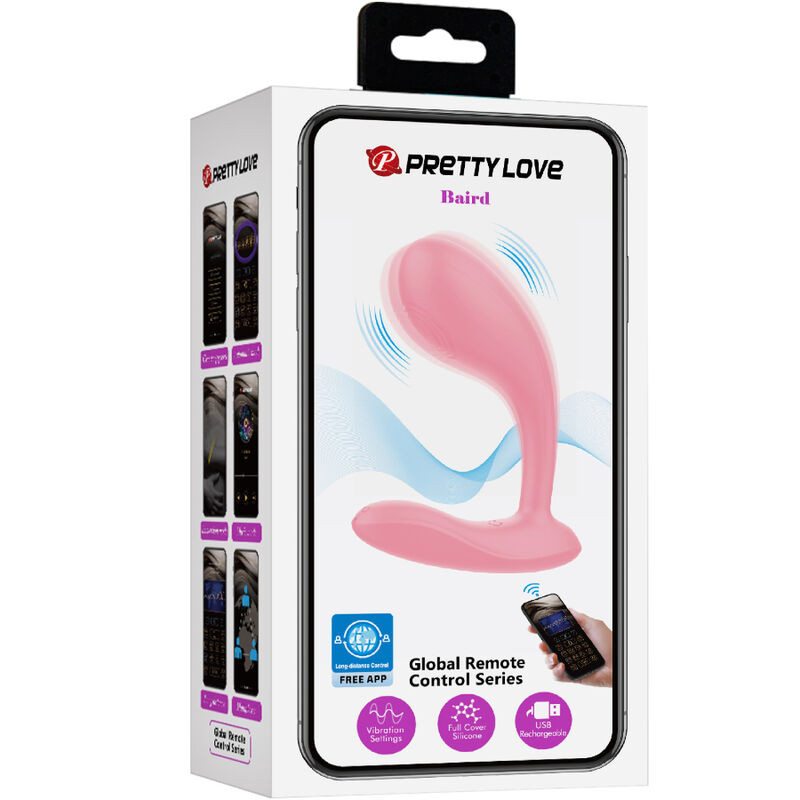 PRETTY LOVE - BAIRD APPLICATION G-SPOT 12 VIBRATIONS RECHARGEABLE ROSE 8 