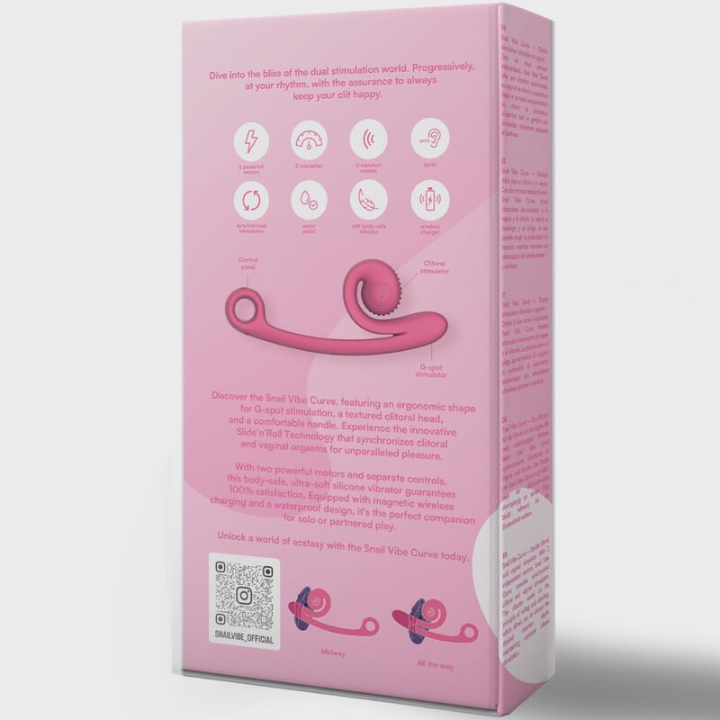 SNAIL VIBE - VIBRATORE CURVA ROSA 4 