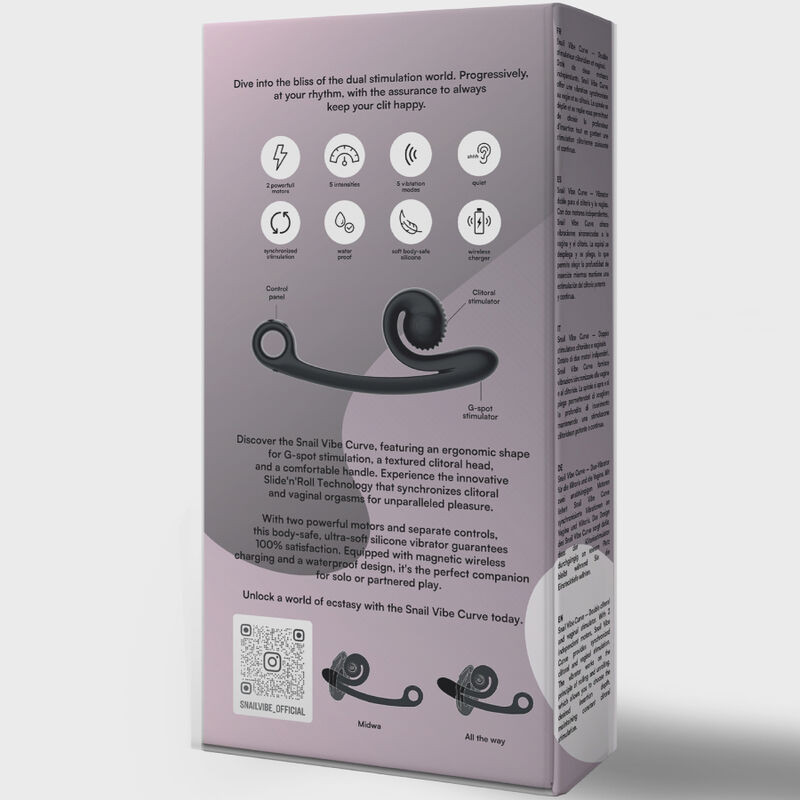 SNAIL VIBE - CURVE VIBRATOR BLACK 4 