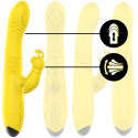 INTENSE - TOKY MULTIFUNCTION VIBRATOR UP & DOWN WITH CLITORAL STIMULATOR YELLOW 2 