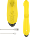 INTENSE - TOKY MULTIFUNCTION VIBRATOR UP & DOWN WITH CLITORAL STIMULATOR YELLOW 4 