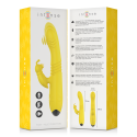 INTENSE - TOKY MULTIFUNCTION VIBRATOR UP & DOWN WITH CLITORAL STIMULATOR YELLOW 5 