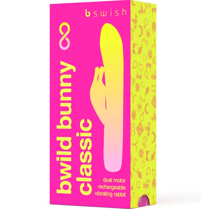 B SWISH - BWILD BUNNY INFINITE KLASSISCHER WIEDERAUFLADBARER VIBRATOR ROSA SILIKON 3 