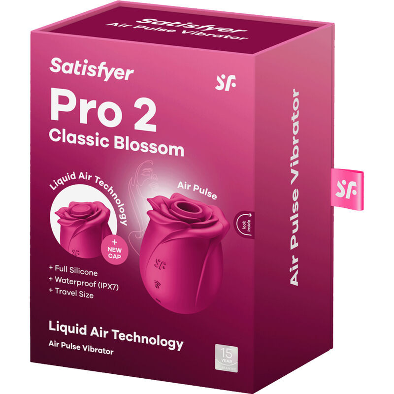 SATISFYER - AIR PULSE PRO 2 CLASSIC BLOSSOM VIBRATOR 6 