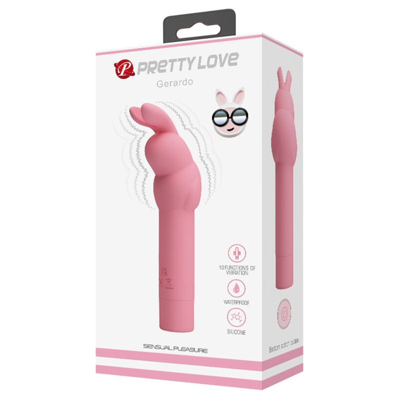 PRETTY LOVE - GERARDO PINK RABBIT SILICONE VIBRATOR 1 