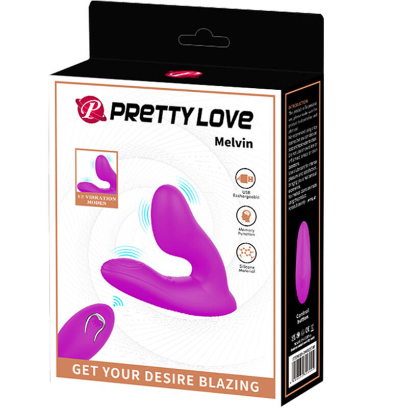 PRETTY LOVE - MELVIN CLITORIS MASSAGER WITH REMOTE CONTROL 8 