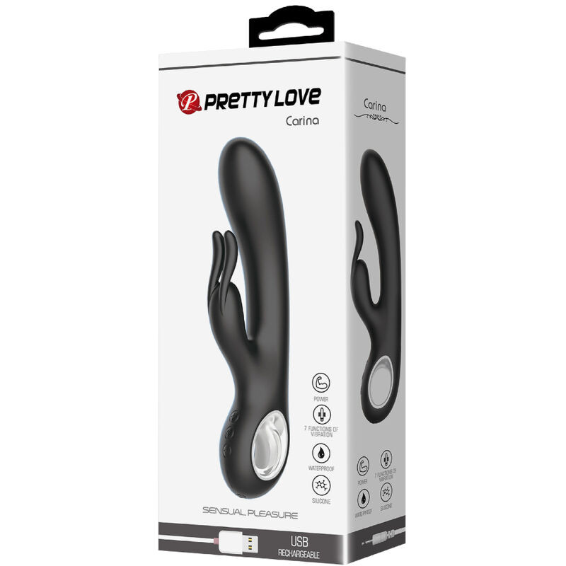 PRETTY LOVE - VIBRATEUR CARINA CLITORIS ET STIMULATEUR POINT G 7 