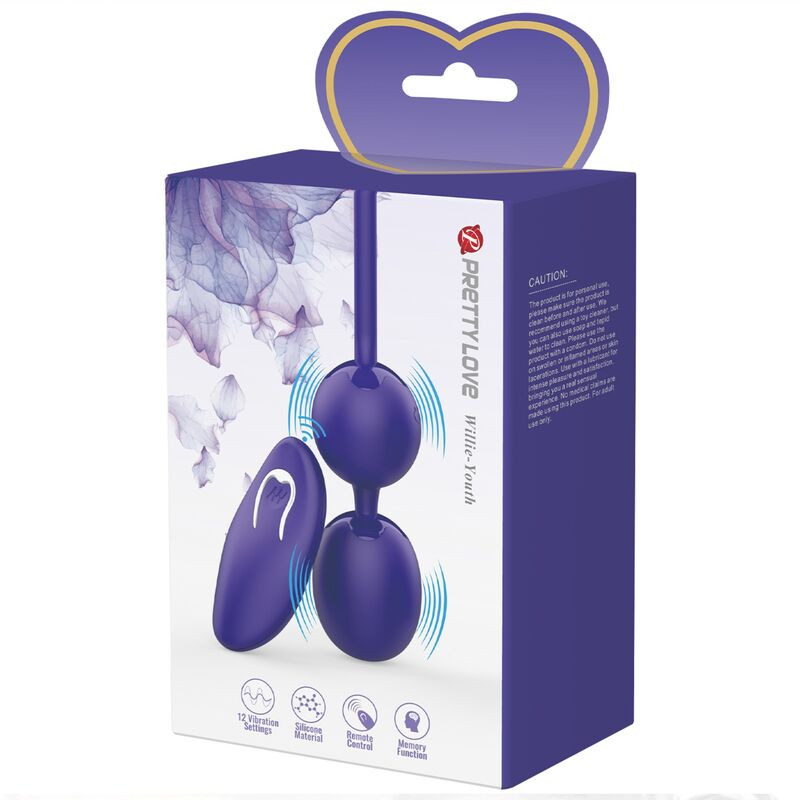 PRETTY LOVE - WILLIE YOUTH REMOTE CONTROL BALLS & VIOLET VIBRATION 7 