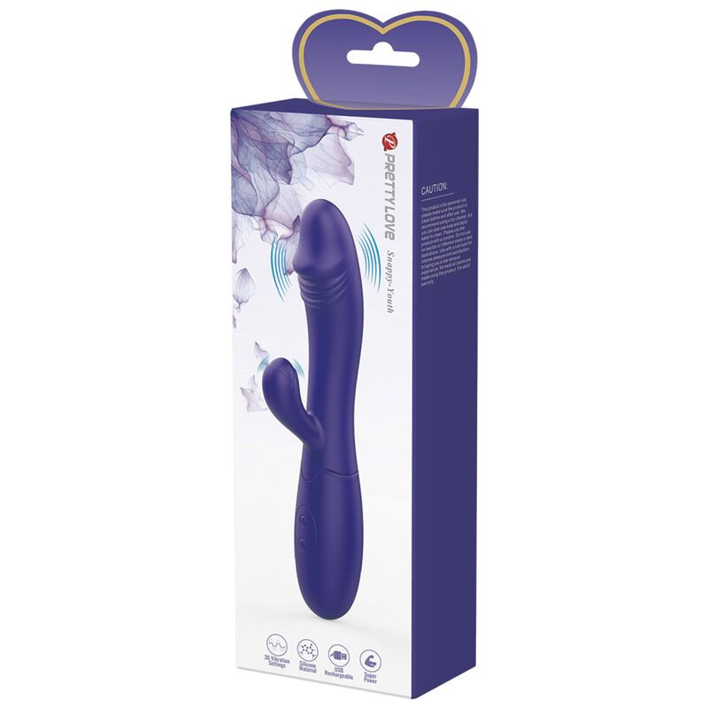 PRETTY LOVE - VIBRATEUR SNAPPY YOUTH & STIMULATEUR DE POINT G VIOLET 7 