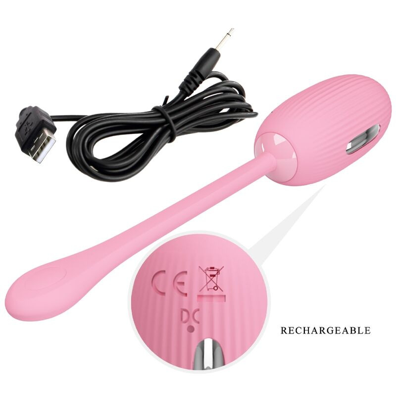 PRETTY LOVE - DOREEN PINK RECHARGEABLE VIBRATING EGG 5 