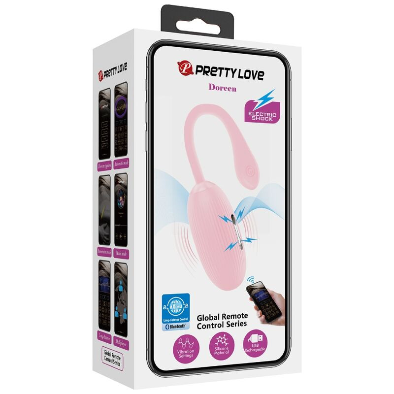 PRETTY LOVE - DOREEN PINK RECHARGEABLE VIBRATING EGG 11 