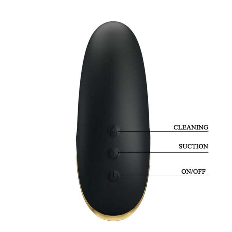 PRETTY LOVE - BLACK RECHARGEABLE LUXURY SUCTION MASSAGER 7 