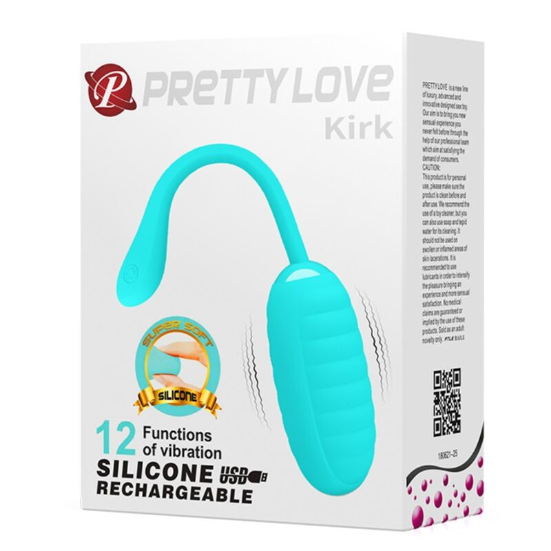 PRETTY LOVE - KIRK HELLGRÜNES WIEDERAUFLADBARES VIBRIERENDES EI 8 