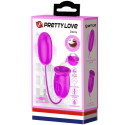 PRETTY LOVE - DAISY DUAL EGG RECHARGEABLE VIBRATOR PURPLE 8 