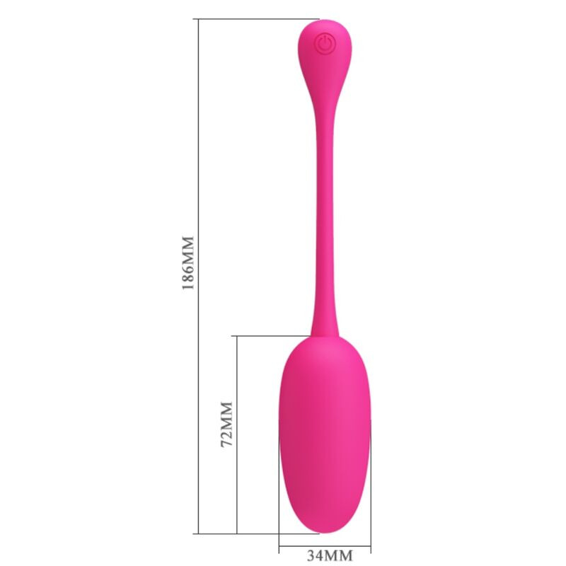 PRETTY LOVE - KNUCKER PINK RECHARGEABLE VIBRATING EGG 4 