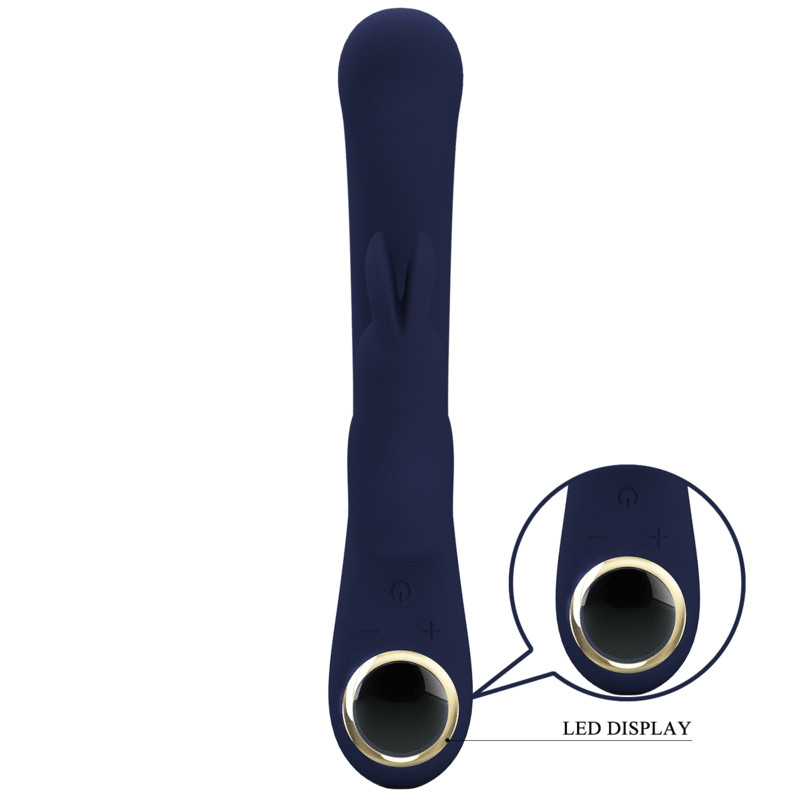 PRETTY LOVE - VIBRATEUR LAMAR LAPIN ET POINT G BLEU 9 