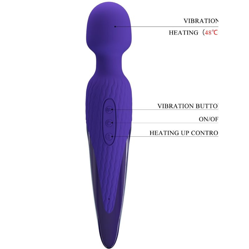 PRETTY LOVE - ANTONY YOUTH WAND VIBRATOR VIOLET WRMEEFFEKT 5 