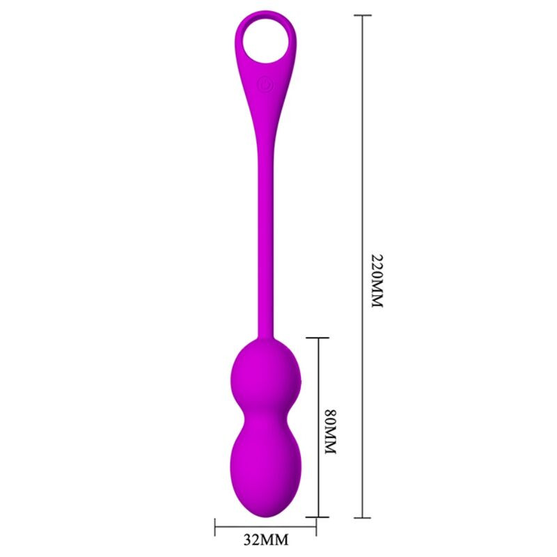 PRETTY LOVE - ELVIRA RECHARGEABLE VIBRATING BALLS PURPLE 3 