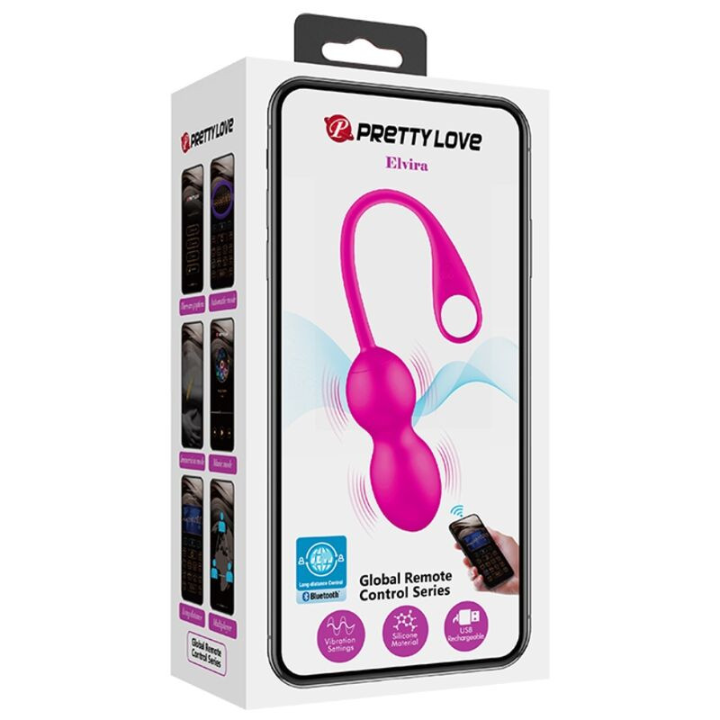 PRETTY LOVE - SFERE VIBRANTI RICARICABILI ELVIRA ROSA 13 