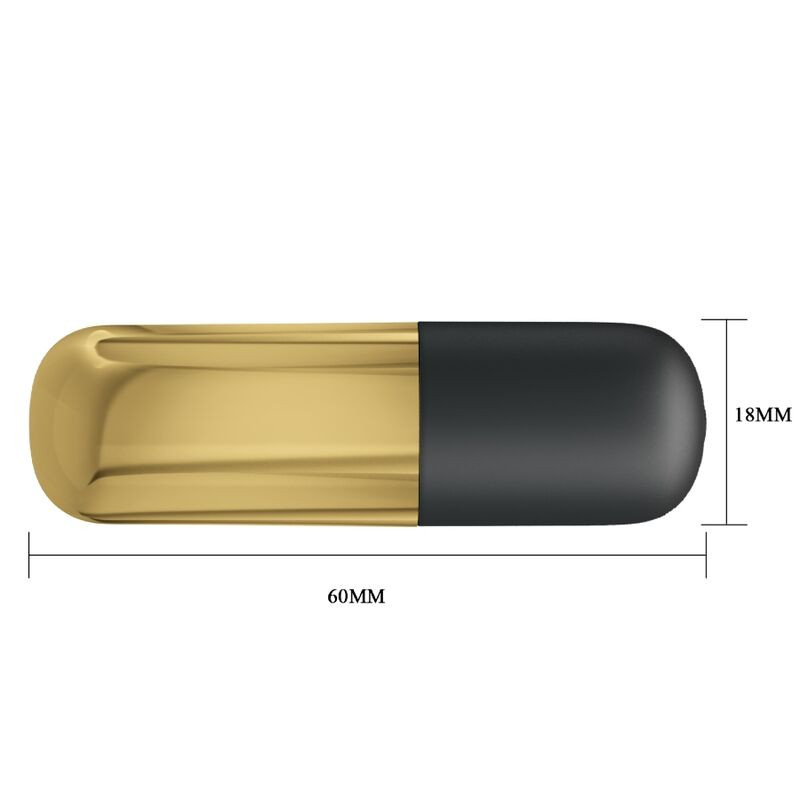 PRETTY LOVE - GOLDEN RECHARGEABLE BULLET VIBRATOR 3 