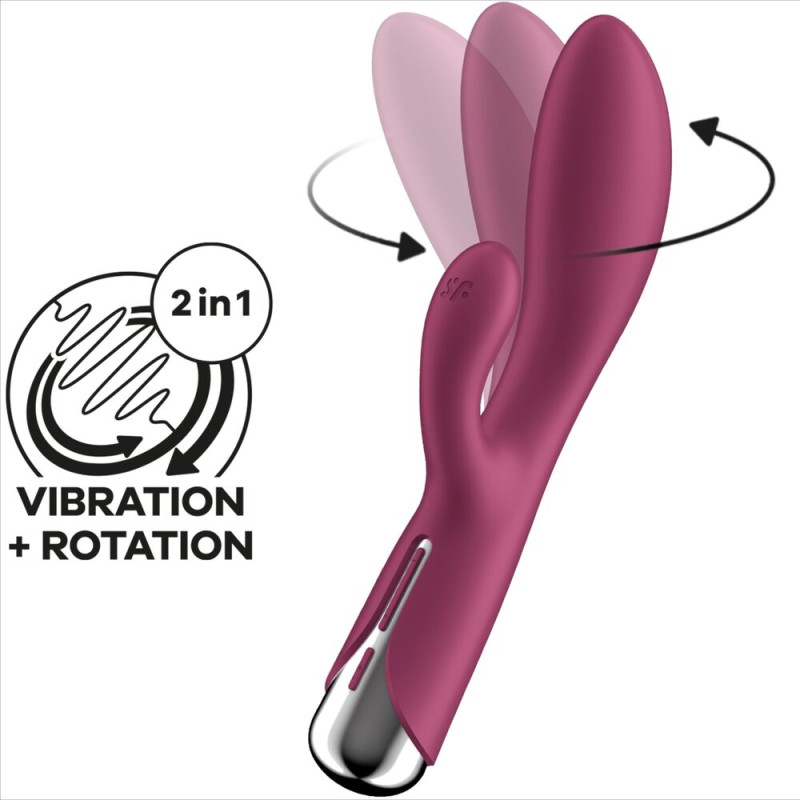 SATISFYER - SPINNING RABBIT 1 CLITORIS AND RED G-SPOT STIMULATION 5 