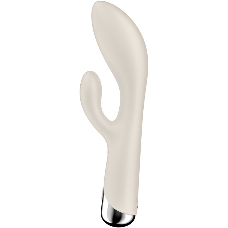 SATISFYER - SPINNING RABBIT 1 CLITORIS ET STIMULATION DU POINT G BEIGE 3 