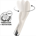 SATISFYER - SPINNING RABBIT 1 CLITORIS AND G-SPOT STIMULATION BEIGE 5 