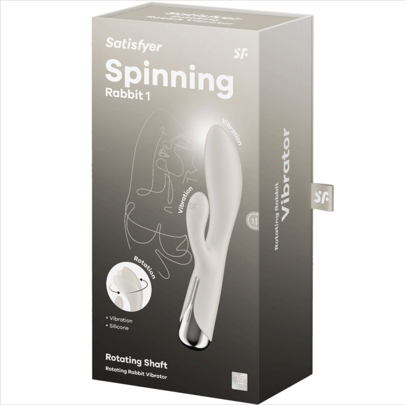 SATISFYER - SPINNING RABBIT 1 KLITORIS UND G-SPOT STIMULATION BEIGE 6 