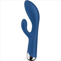 SATISFYER - SPINNING RABBIT 1 CLITORIS AND G-SPOT STIMULATION BLUE 2 