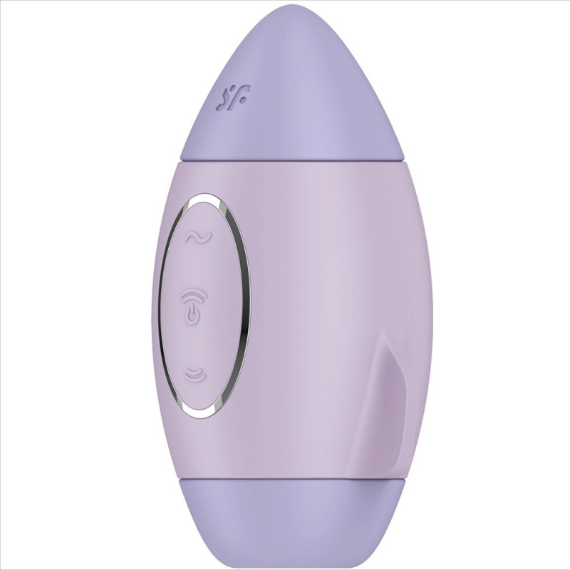 SATISFYER - MISSION CONTROL LILAC SMALL DOUBLE IMPULSE VIBRATOR 1 