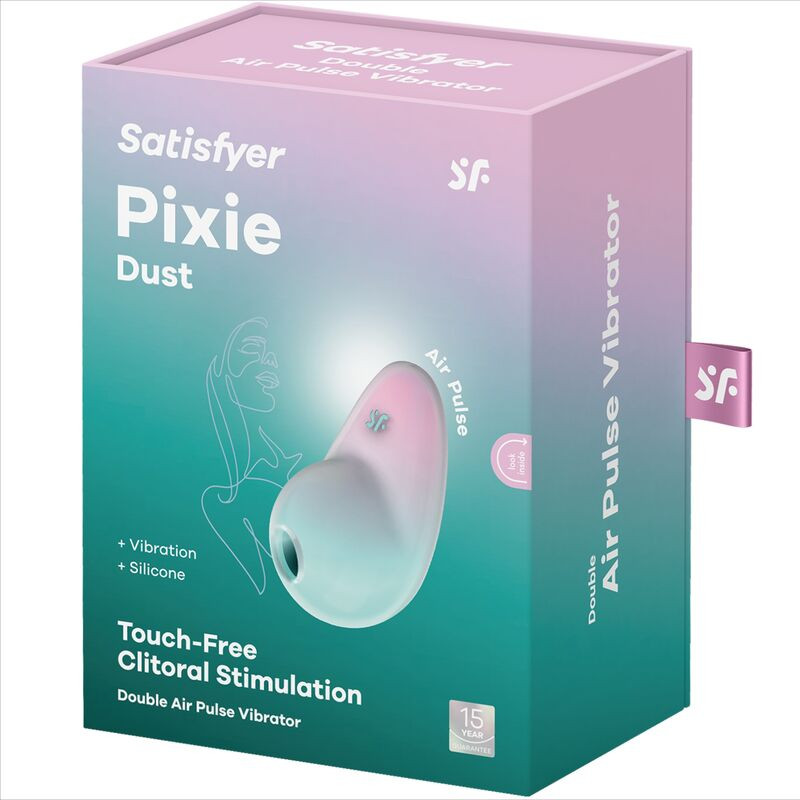 SATISFYER - STIMULATEUR PIXIE DUST BLEU AIR PLUSE 5 