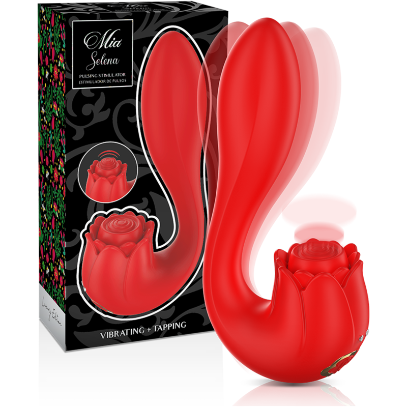 MIA - SELENA STIMULATOR VIBRATING + TAPPING RED 1 