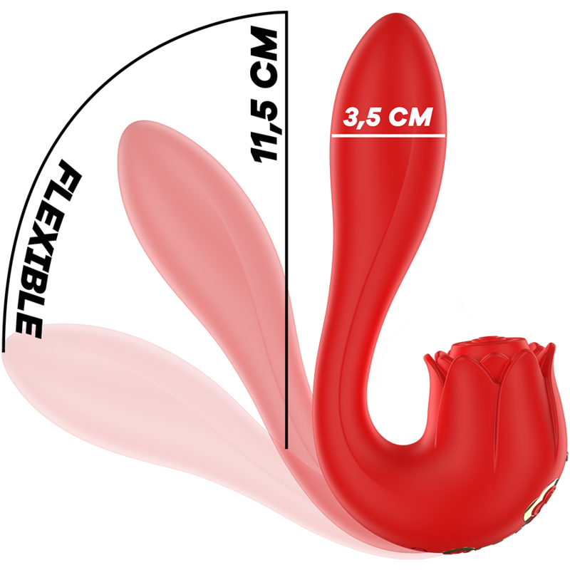 MIA - SELENA STIMULATOR VIBRATING + TAPPING RED 6 