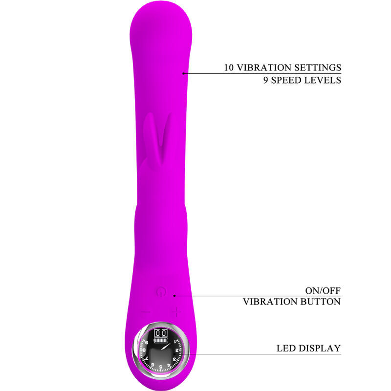 PRETTY LOVE - VIBRATEUR LAMAR LAPIN ET SPOT G VIOLET 7 