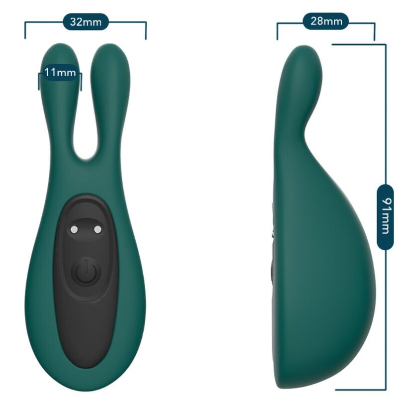 ARMONY - STIMOLATORE E VIBRATORE CONIGLIO VERDE 3 