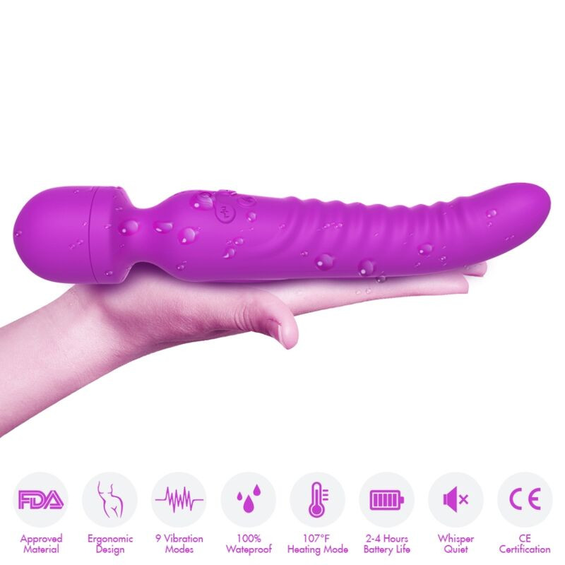 ARMONY - MISSION MASSAGER & VIBRATEUR EFFET CHALEUR VIOLET 2 