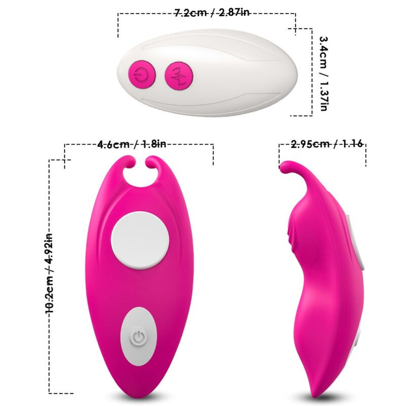 ARMONY - HONEYBEE WEARABLE PANTIES VIBRATOR G-SPOT REMOTE CONTROL FUCHSIA 3 