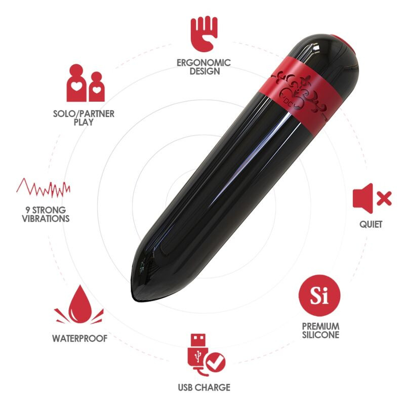 ARMONY - ROCKET VIBRATOR BULLET REMOTE CONTROL BLACK 2 