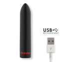 ONINDER - BERLIN BULLET VIBRATOR SCHWARZ 9 MODI 8,5 X 2 CM - KOSTENLOSE APP 7 