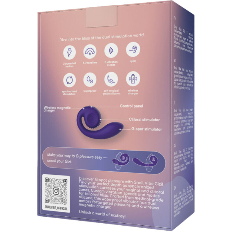 SNAIL VIBE - GIZI DUAL STIMULATOR PURPLE 4 