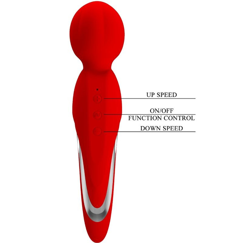 PRETTY LOVE - WALTER VIBRATOR WAND RED 5 