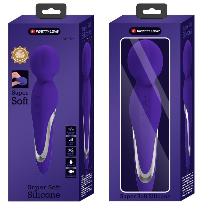 PRETTY LOVE - WALTER VIBRATOR WAND PURPLE 8 