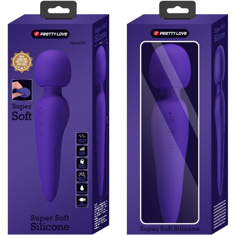 PRETTY LOVE - MASSEUR MEREDITH 12 MODES DE VIBRATION VIOLET 8 