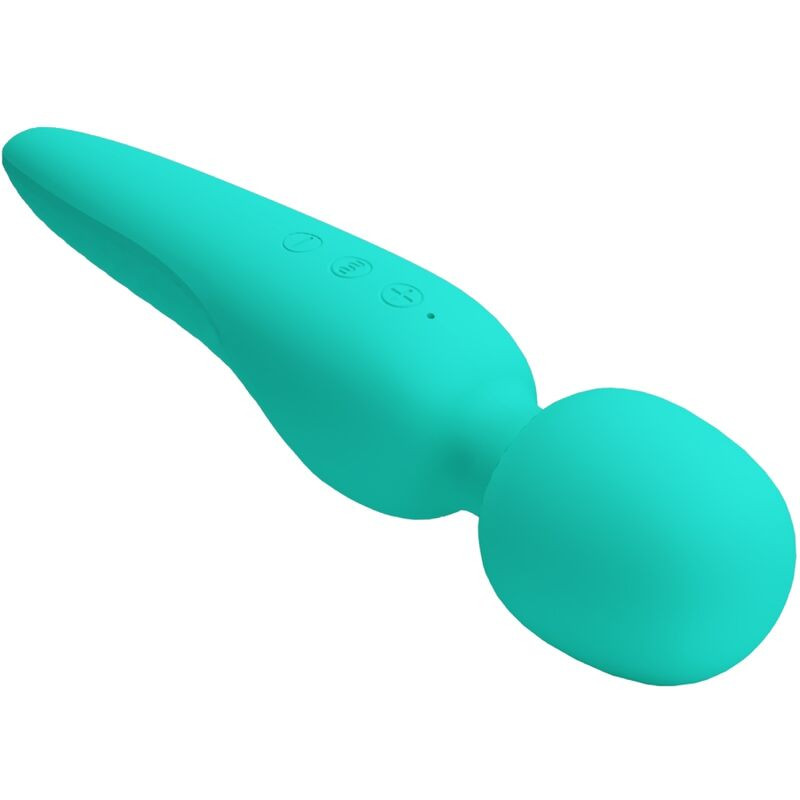 PRETTY LOVE - MEREDITH MASSAGER 12 VIBRATION MODES AQUA GREEN 4 