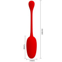 PRETTY LOVE - KNUCKER RED RECHARGEABLE VIBRATING EGG 5 