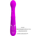 PRETTY LOVE - VIBRATORE DEJON RABBIT 3 IN 1 VIOLA MULTIFUNZIONE 8 