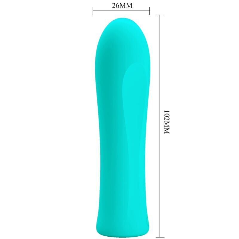 PRETTY LOVE - ALFREDA SUPER POWER VIBRATOR AQUA GREEN 4 