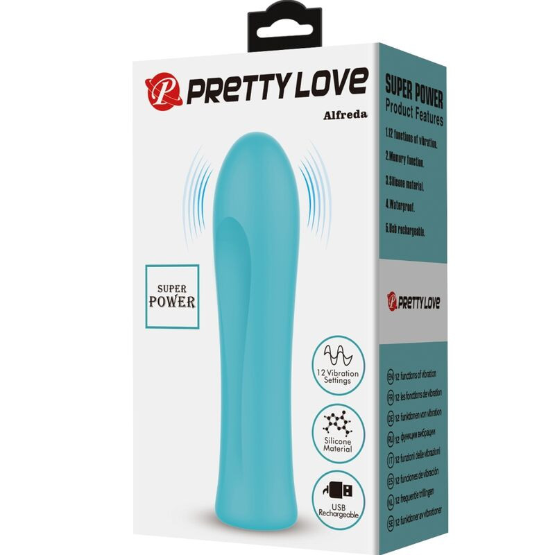 PRETTY LOVE - ALFREDA VIBRATEUR SUPER PUISSANT VERT AQUA 7 