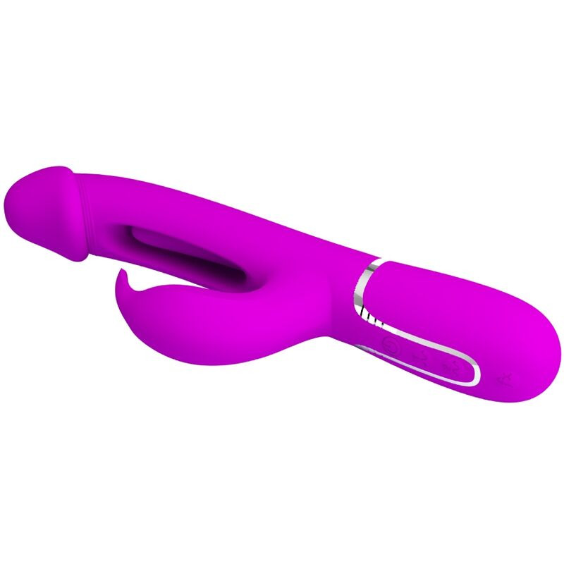 PRETTY LOVE - VIBRATORE DEJON RABBIT 3 IN 1 MULTIFUNZIONE FUCSIA 4 