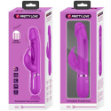 PRETTY LOVE - KAMPAS RABBIT 3 IN 1 MULTIFUNCTION VIBRATOR WITH TONGUE FUCHSIA 10 